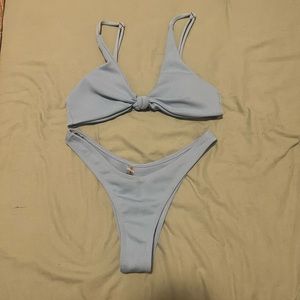 Baby blue bikini set